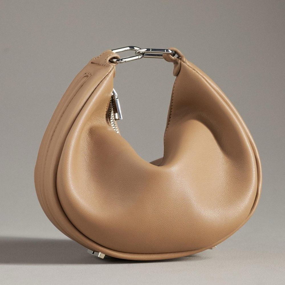NWT Melie Bianco Sasha Vegan Crossbody Hobo in Tan